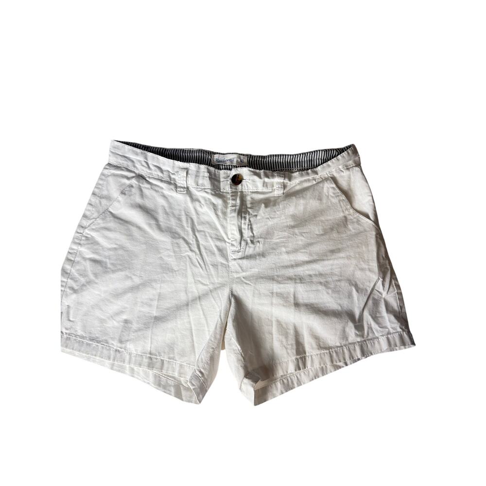 Rainforest Linen Blend Shorts Size 40 White Men